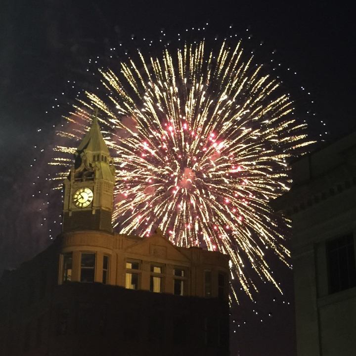 Clock Tower fireworks