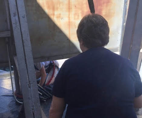 Delft - me talking to Steven