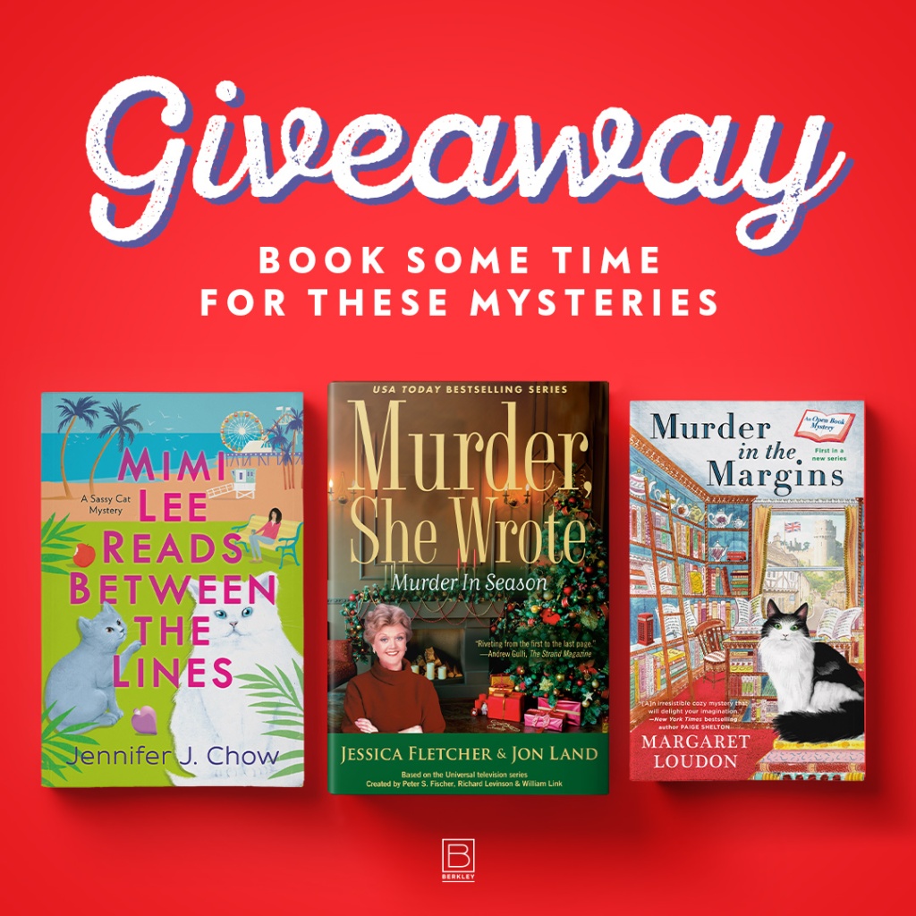 Giveaway called "Book Some Time For These Mysteries"