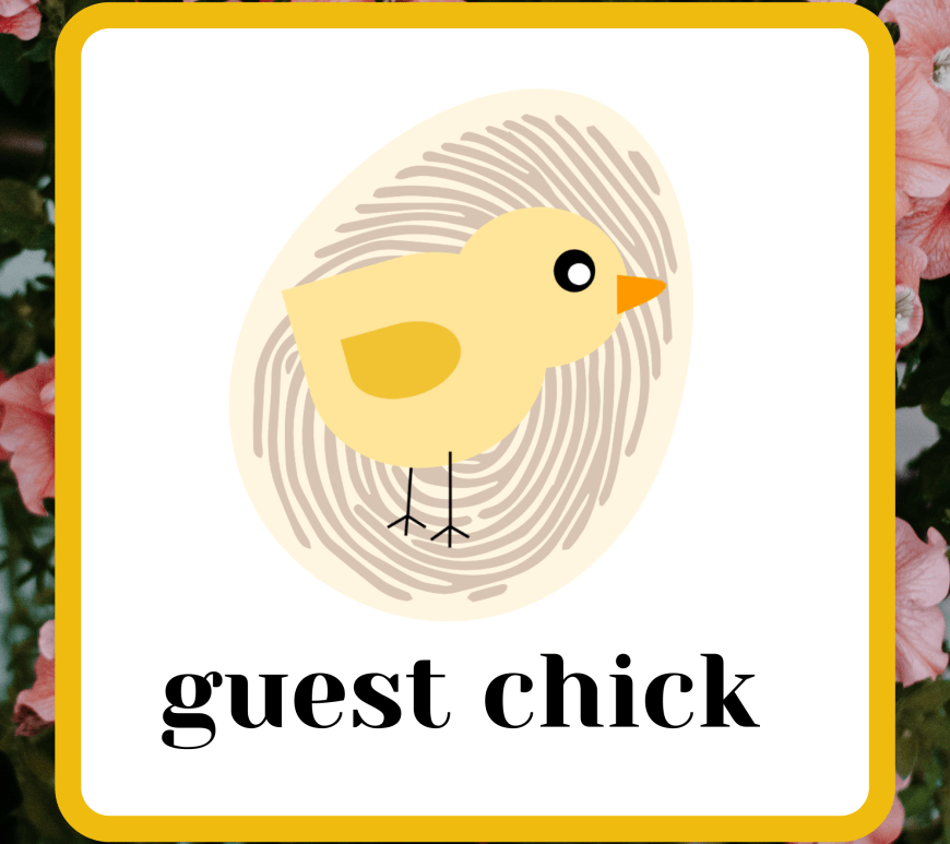 Chicks on the Case logo against a purple floral background.