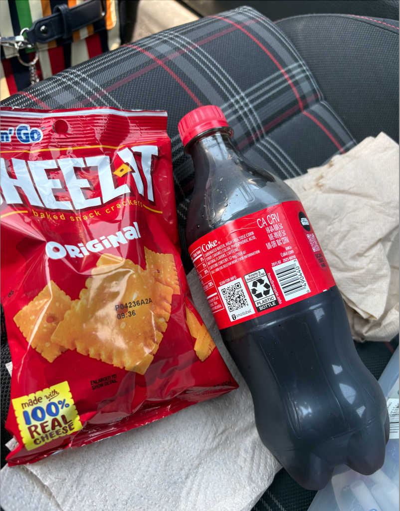 Cheez-Its and Coke